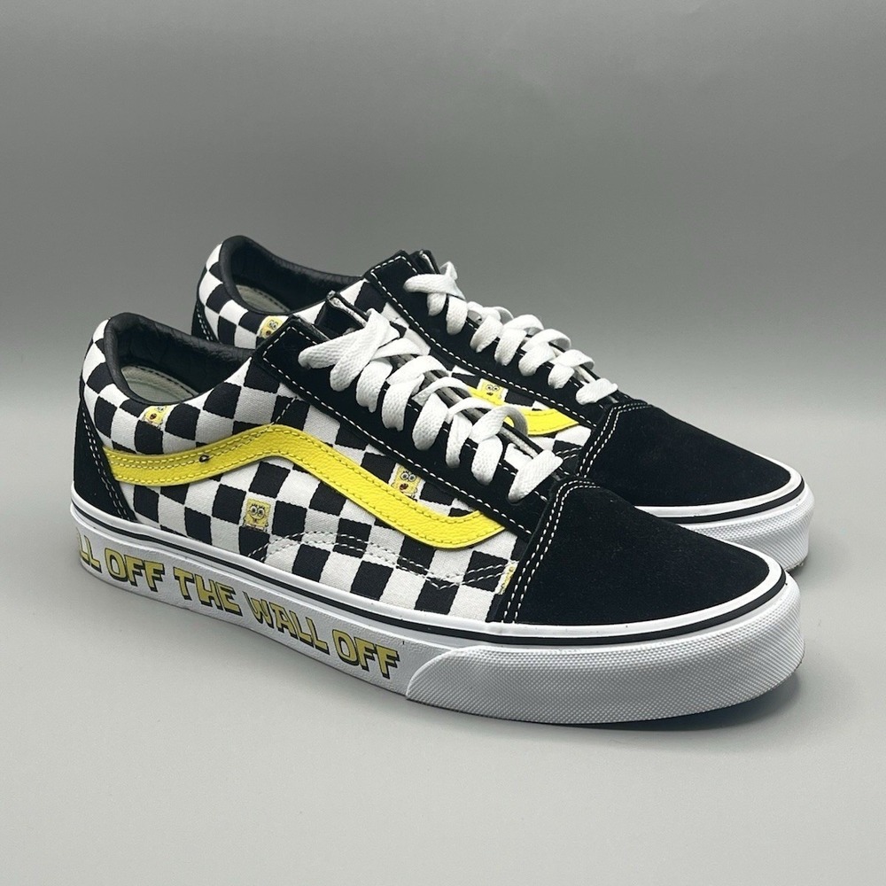 Vans Old Skool x Spongebob Checkerboard Shoes - Men's Size 8 Women's Size 9.5